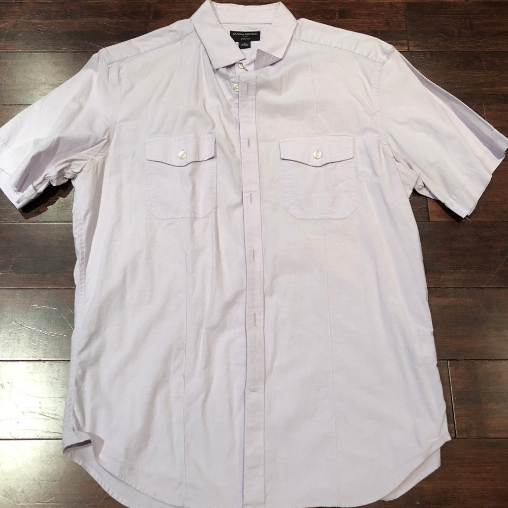 Banana Republic Short Sleeve Dress Shirt